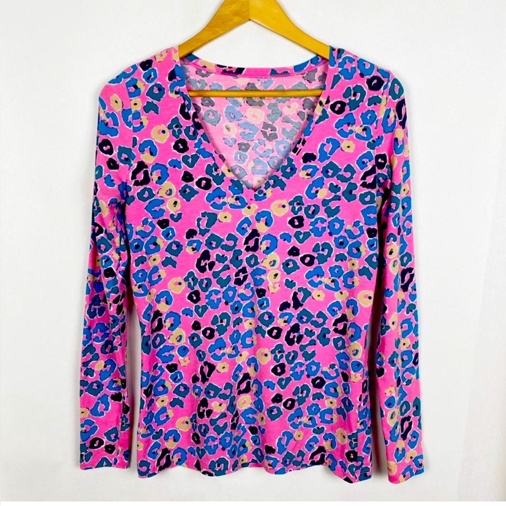 Lilly Pulitzer Jodie top on Sun-kissed Paws Off Sz S